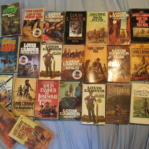 Vtg Louis L'Amour Zane Grey Western Paperback Books Lot of 23